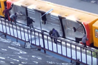 Tak wygląda wandalizm, chociaż oni myślą, że to coś fajnego