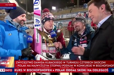 Konkretny pocisk Kubackiego podczas wywiadu z dziennikarzem 