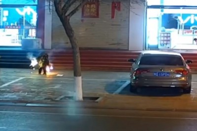 Dzieciak z flarami kontra studzienka kanalizacyjna