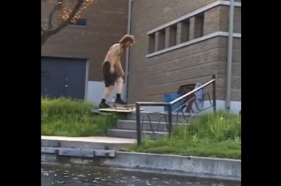 Chyba nic dziwniejszego dzisiaj nie zobaczysz. Sztuczka deskorolkowca 