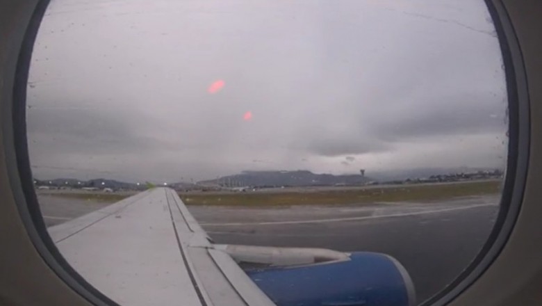 Hardcorowa akcja nagrana podczas startu samolotu