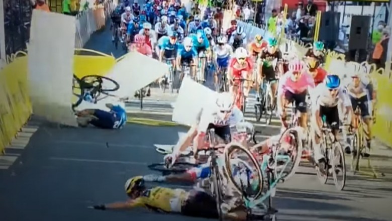 Groźny wypadek na finiszu Tour de Pologne 2020