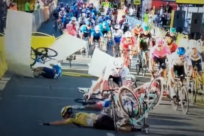 Groźny wypadek na finiszu Tour de Pologne 2020