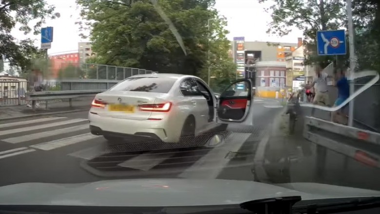 Kierowca BMW kontra pieszy na pasach. Poniosło gościa 
