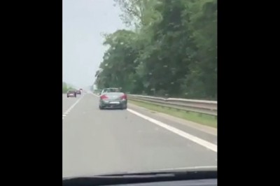 Kiedy lecisz kabrioletem po autostradzie i łapie Cię oberwanie chmury