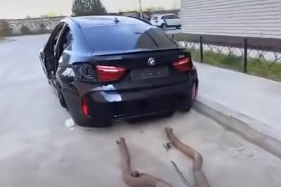 Kiedy spieszysz się do pracy, a z Twojego BMW zostało tylko tyle 