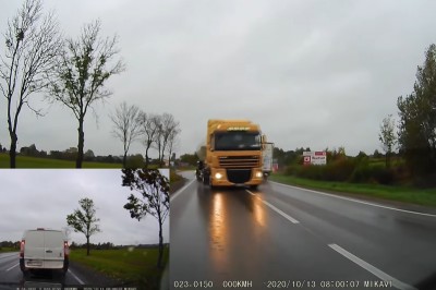 Rozpędzony TIR i zator na drodze. Wystarczyła chwila nieuwagi