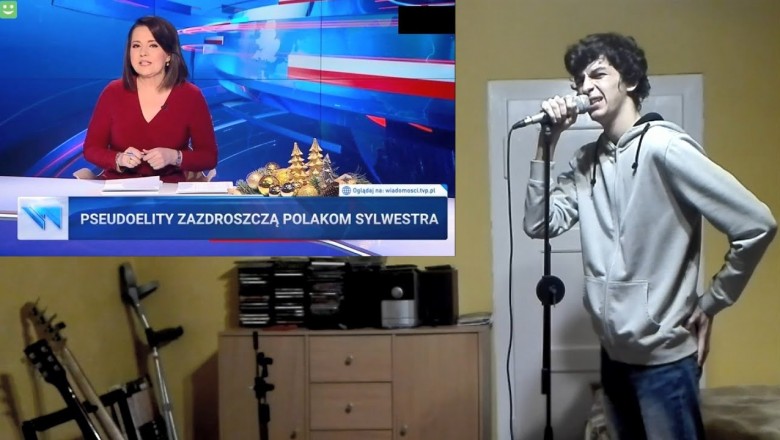 Gość nagrał piosenkę z tekstów z pasków Wiadomości TVP
