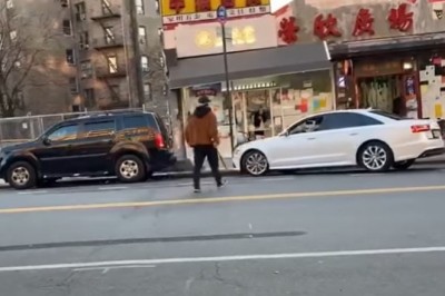 Drobne nieporozumienie doprowadza do wjazdu Audi do piekarni