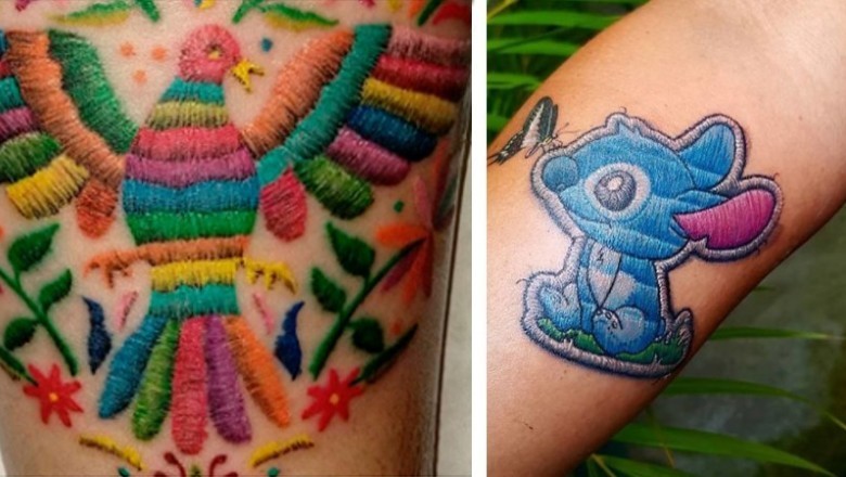 Mało osób wie, że istnieją haftowane tatuaże. Wyglądają rewelacyjnie