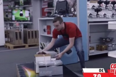 Darmowe zakupy w Media Markt. Gość miał 100 sekund, brał co chciał