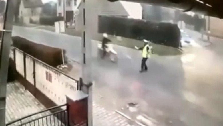 Nieudana próba zatrzymania motocrossowca przez policjanta