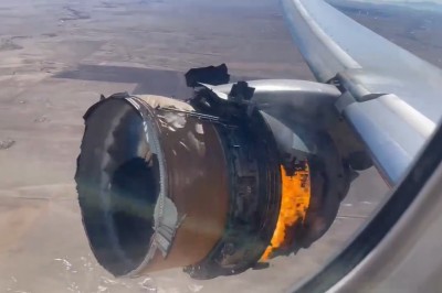 Stresowaliście się kiedyś podczas lotu? Ci pasażerowie mieli taki widok za oknem 