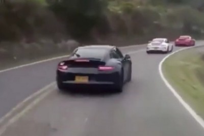 Nielegalny wyścig Porsche zakończony potrąceniem rowerzysty 