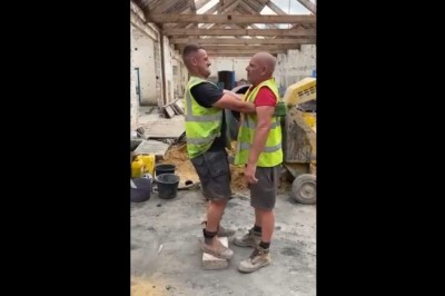 Mistrzowska wkręta dwóch budowlańców na koledze