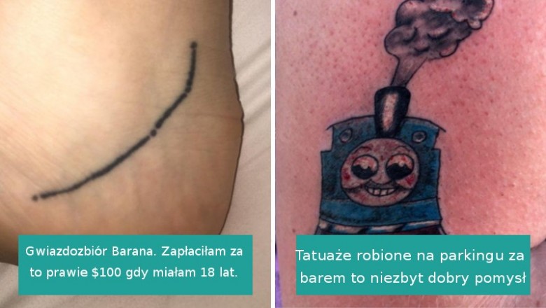 Ci ludzie nie do końca przemyśleli swoje tatuaże. Nie zawsze warto oszczędzać 