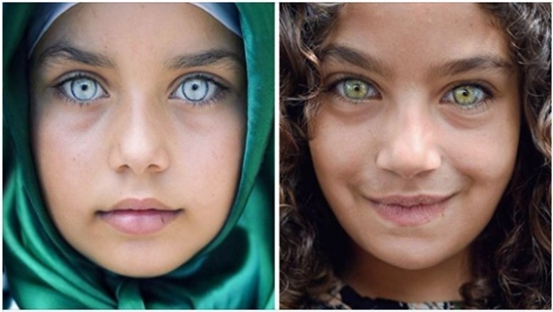 Turecki fotograf ukazuje piękno dziecięcych oczu. lśniących niczym klejnoty