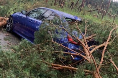 Potężna nawałnica na Dolnym Śląsku. Zrywała dachy i łamała drzewa