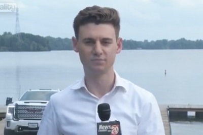 Bohater drugiego planu narobił sobie wstydu podczas wejścia na żywo 