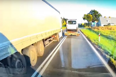 Tego pirata drogowego w TIRze nie obchodzą żadne przepisy 