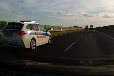 Tak cisnął autokarem, że nawet policja nie robiła na nim wrażenia 