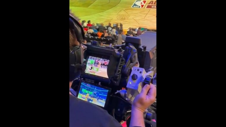 Tak wygląda praca operatora kamery w czasie meczu