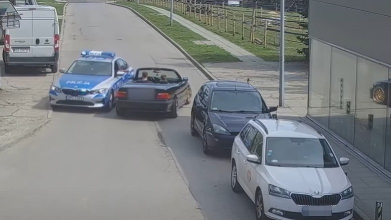 Drift BMW zakończony mandatem na 5000 zł i 6 punktów karnych