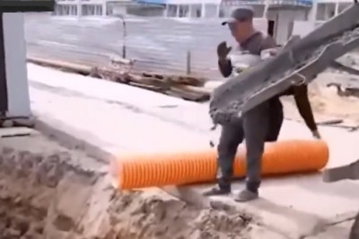 Kiedy powiesz młodemu na budowie, że jest potrzebny do wylewki betonu 