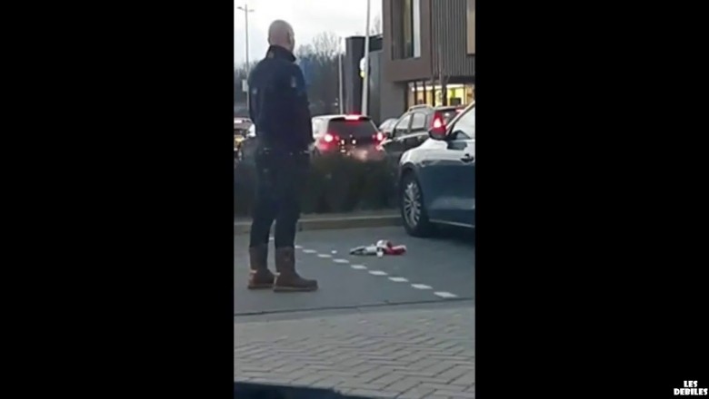 Facet daje szybką lekcję kobiecie wyrzucającej śmieci z auta