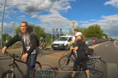 Nietypowa awantura z rowerzystą, który nie mógł się wysłowić