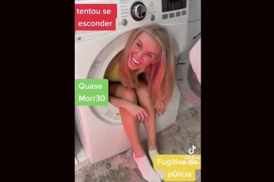 Gdy założysz się z siostrą, że wejdziesz do pralki