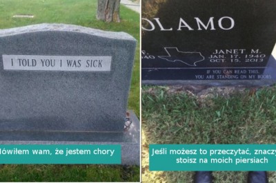 14 sentencji na nagrobkach, które  pokazują, że zmarli też mają poczucie humoru