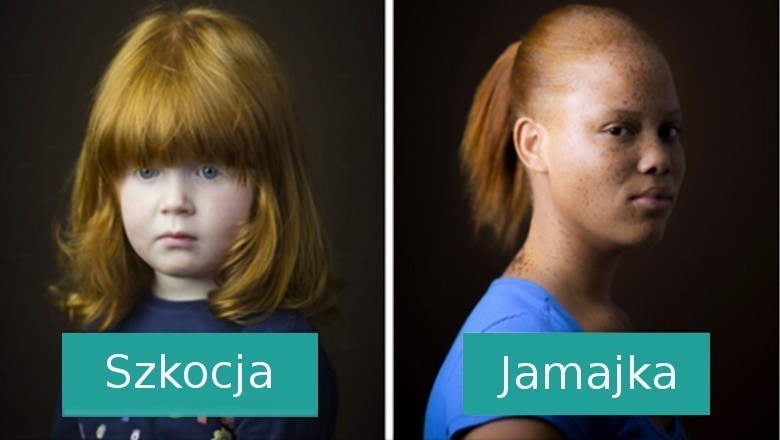 Fotograf robi zdjęcia rudych osób z różnych części świata, pokazując ich urodę