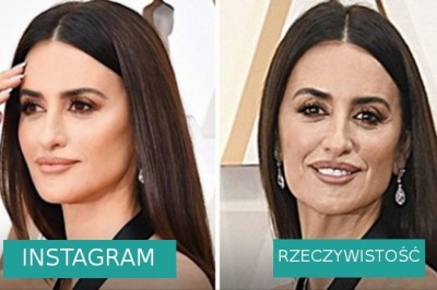 Galeria porównująca zdjęcia gwiazd z Instagrama oraz w prawdziwym życiu