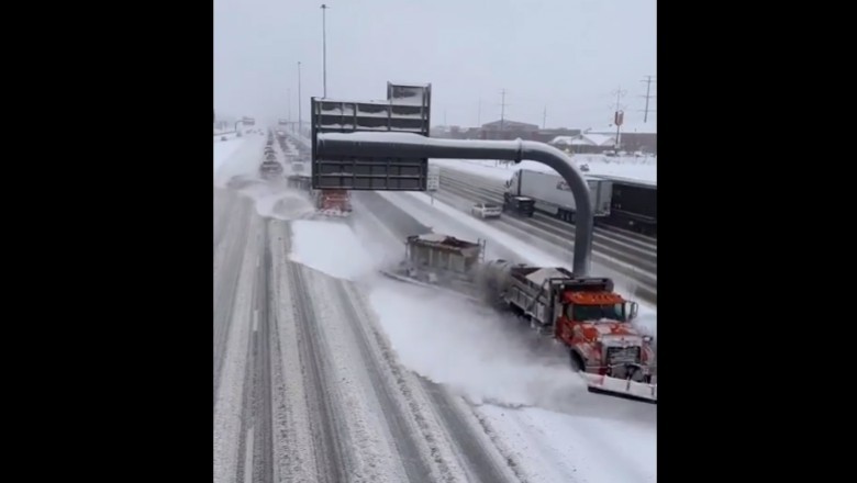 Tak wygląda profesjonalne odśnieżanie autostrady