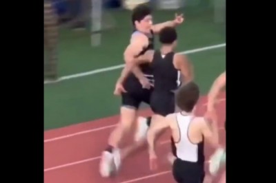 Pajacował przed samą metą i momentalnie tego pożałował