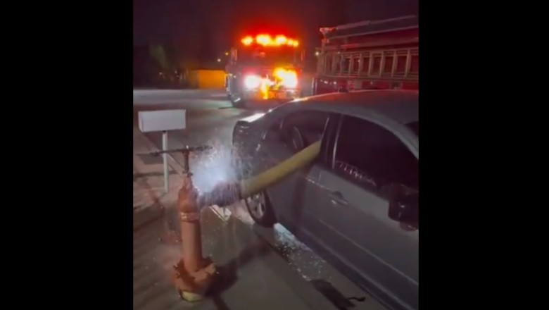 Zaparkował przy hydrancie. Strażacy wiedzieli jak to załatwić