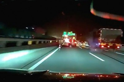 Myślał, że uniknie zderzenia. Nie spodziewał się takiej akcji