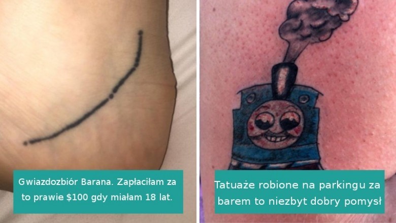 Ci ludzie nie do końca przemyśleli tatuaże. Nie warto oszczędzać na jakości