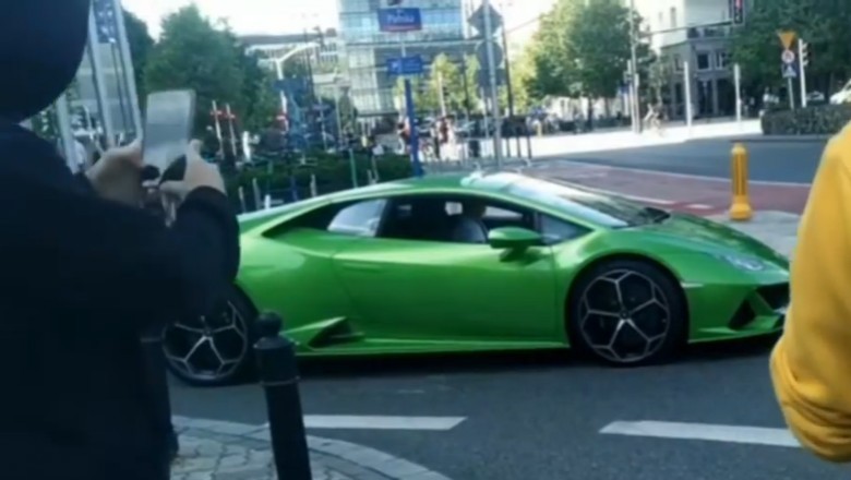 Rozbił Lamborghini Huracan Evo w centrum Warszawy