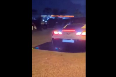 Miał być popis palenia gumy, a skończyło się na zniszczeniu Corvetty