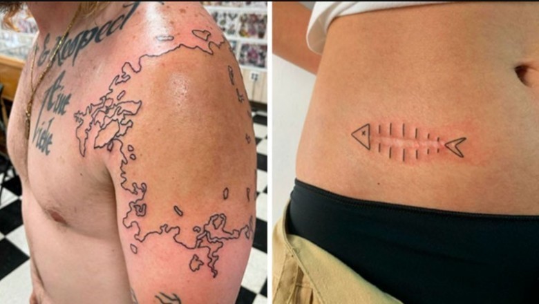 16 osób, które postanowiły zmienić swoje znamiona i blizny w kreatywne tatuaże