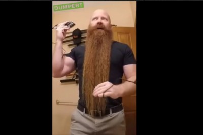 Postanowił ogolić swoją długa brodę. Lepiej z nią czy bez?