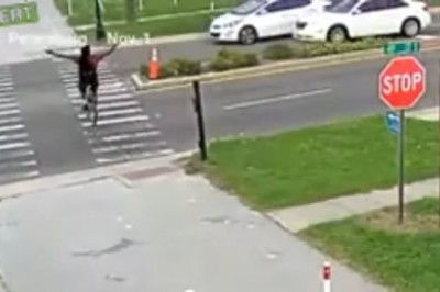 Rowerzysta chciał udowodnić, że ma pierwszeństwo. Szybko pożałował