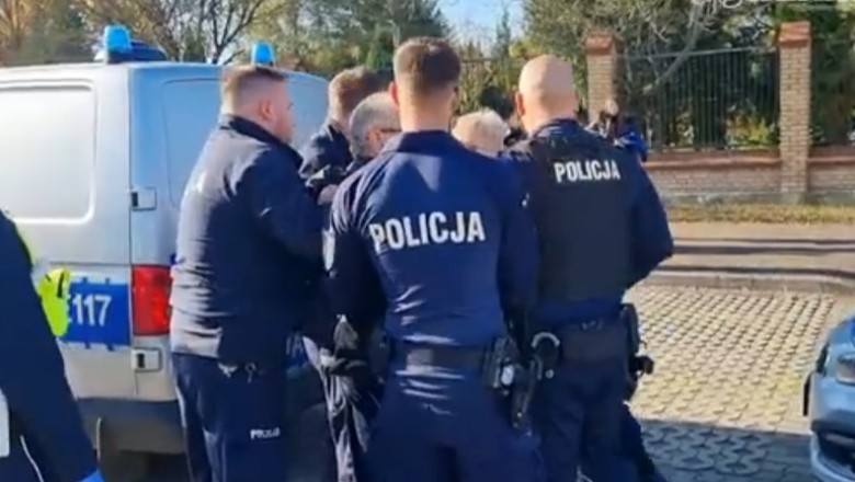 Szarpanina z policjantami po pogrzebie w Gorzowie Wlkp.