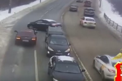 Ten typ to już przesadził. Tak skończyło się jego wyprzedzanie