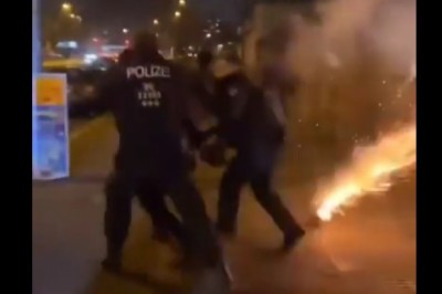 Szybka akcja policji na gościu który strzelał fajerwerkami