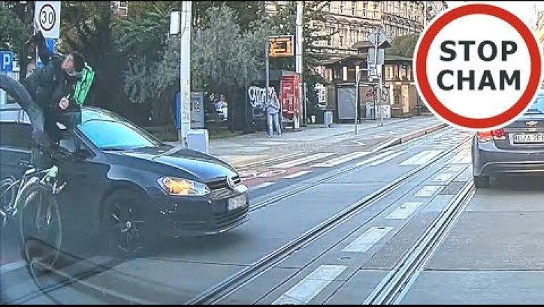 Rowerem jechał pod prąd i uderzył w auto. Jednak to kierowca auta dostanie mandat
