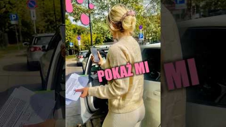 Blondynka z BMW przyjechała po mandat i dostanie kolejny za złe parkowanie