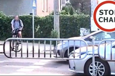 Rowerzysta blokował ruch na skrzyżowaniu w Lublinie. Zareagował agresją gdy zobaczył, że jest nagrywany